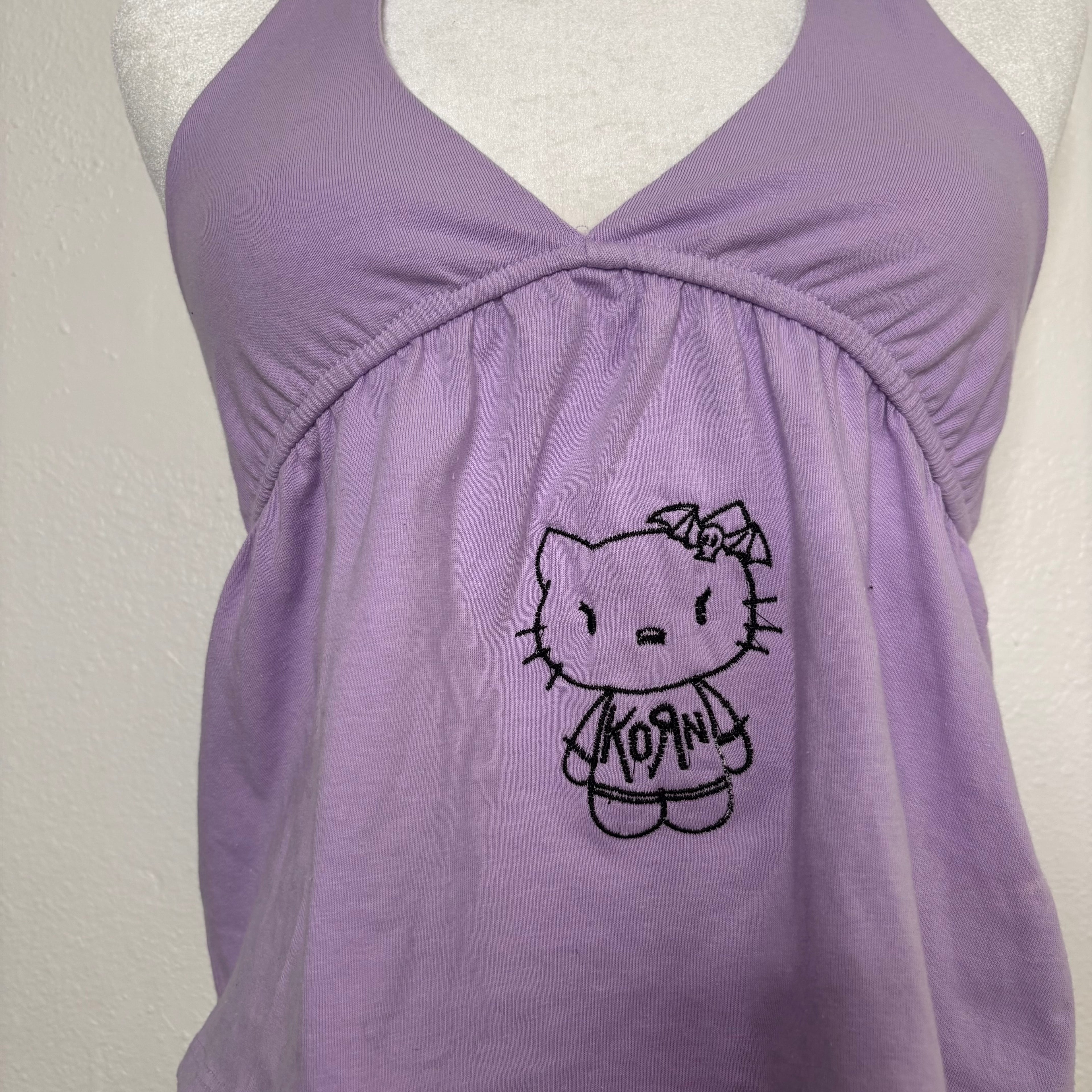 Korn Kitty Halter Top 🤟🏼💜
