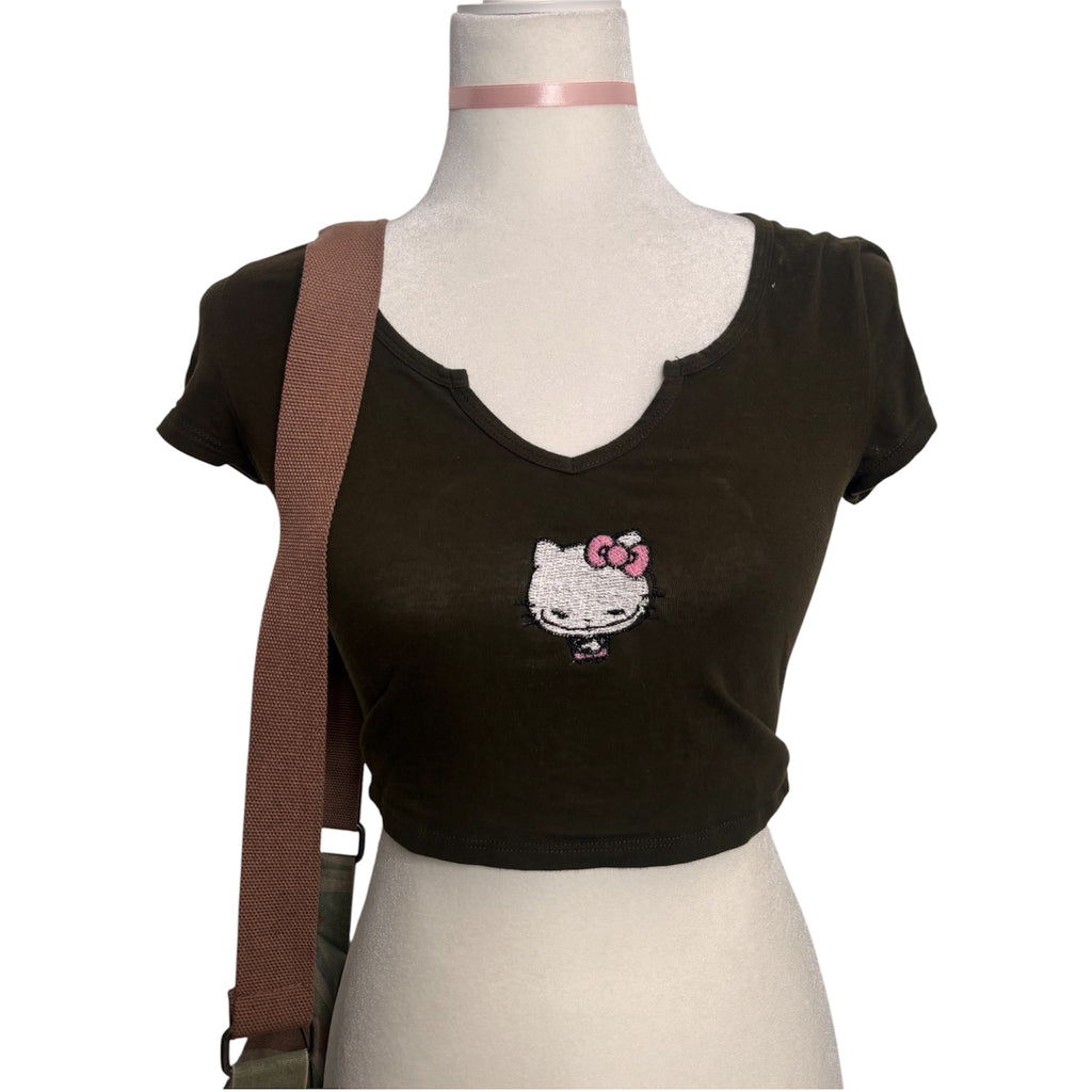 Kitty Meme Crop Top 🙂😹