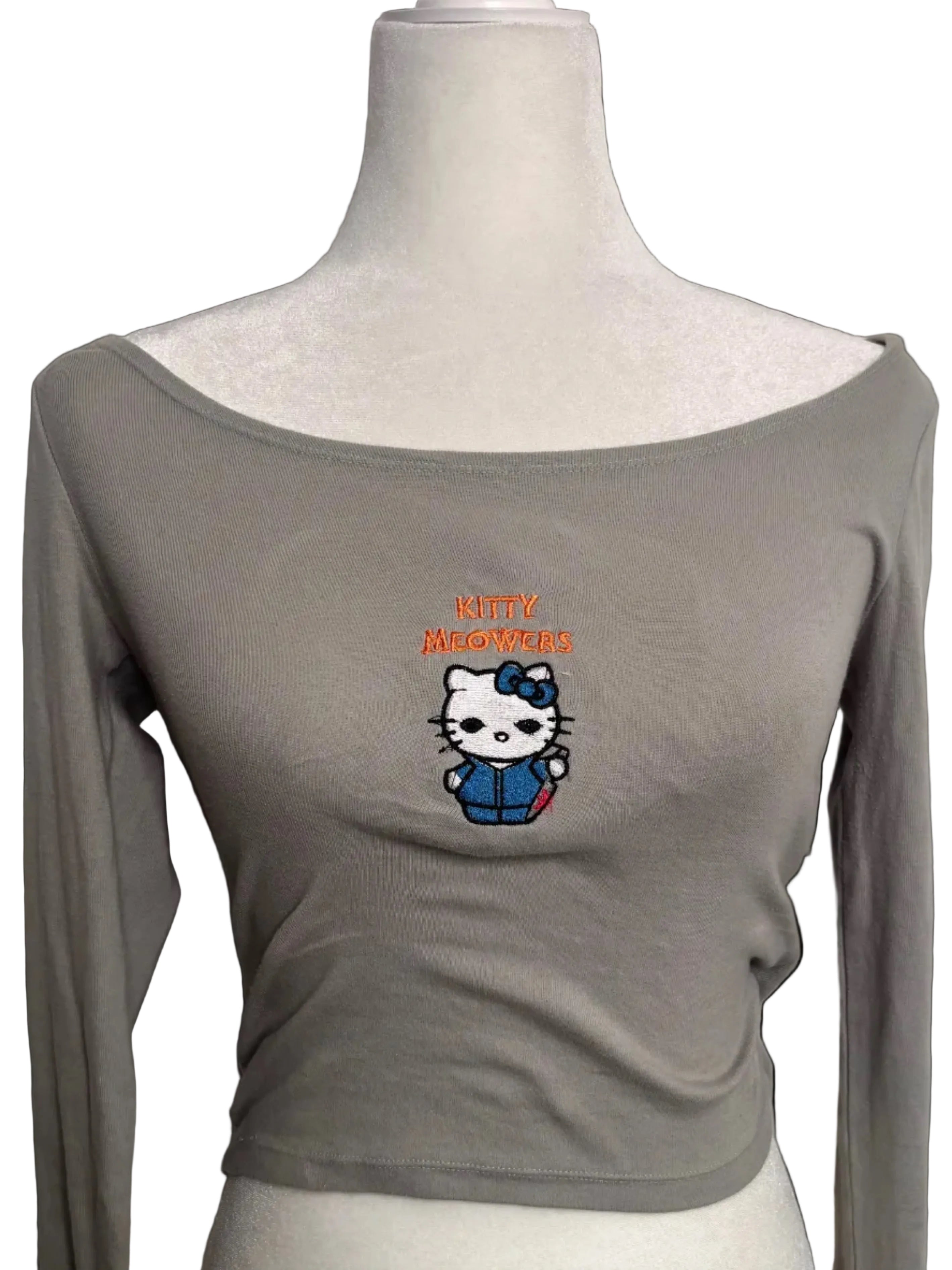 🔪💙 Kitty Meowers Embroidered Long Sleeve 🔪💙
